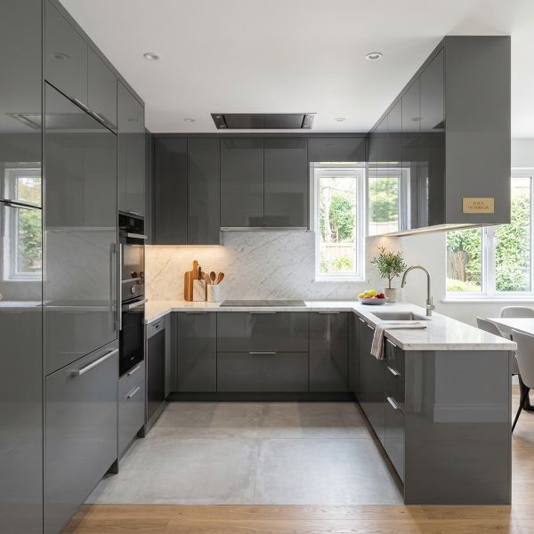 Dapur Abu Abu Modern